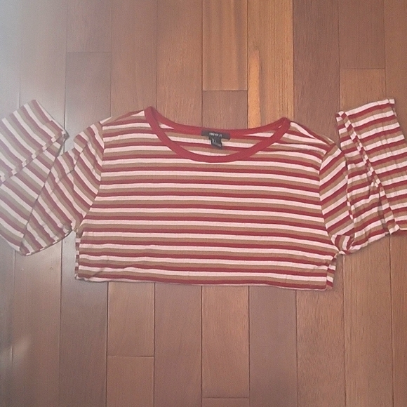 Forever 21 Super Soft Stripey Long Sleeve Shirt - Picture 4 of 5